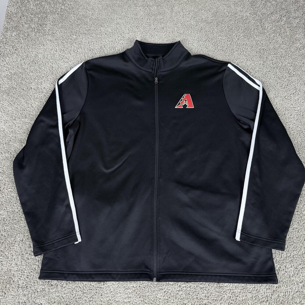 Arizona Diamondbacks Jacket Mens XL Black MLB Baseball Genuine Merchandise Track